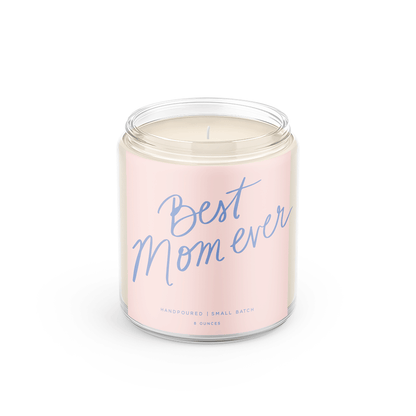 Best Mom Ever Script Candle