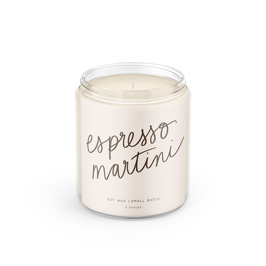 Espresso Martini Script Candle