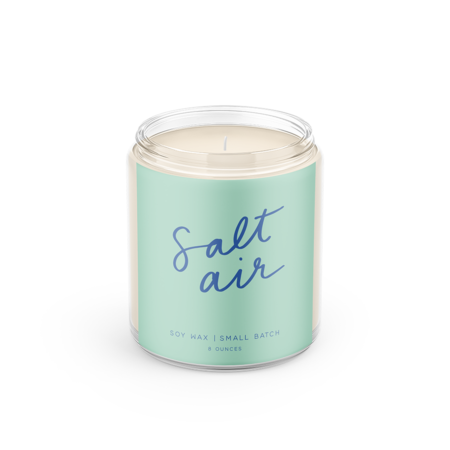 Salt Air Script Candle