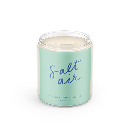 Salt Air Script Candle