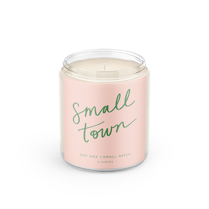 Small Town Script Candle